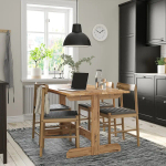Обеденный набор - NACKANÄS IKEA/ НАККАНАС ИКЕА, 140х76х75 см, коричневый