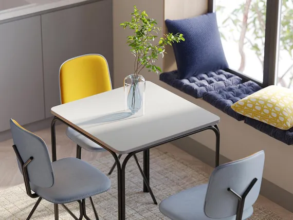 Подушка декоративная из стираного хлопка темно-синего цвета из коллекции essential, 45х45 см