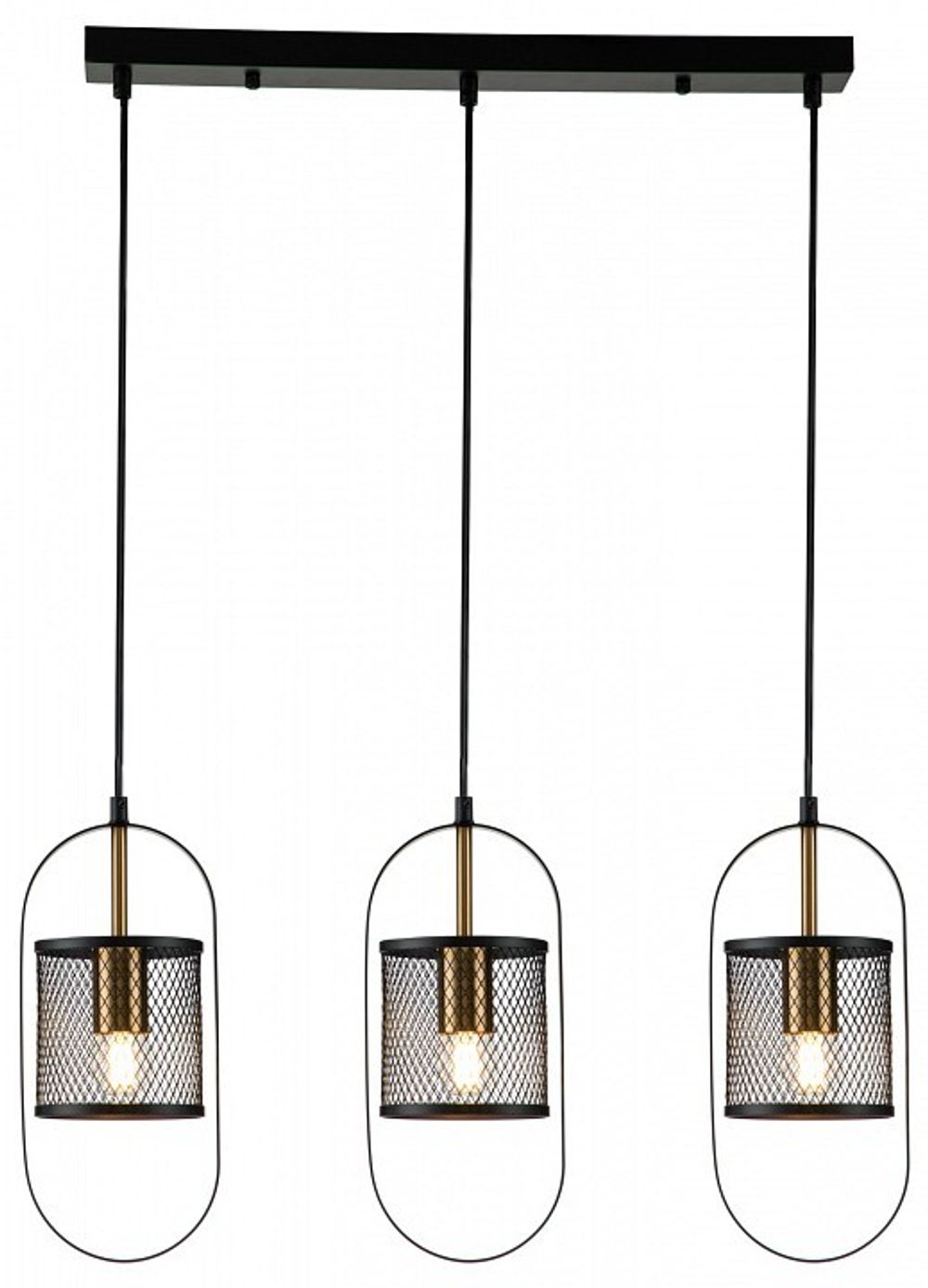 Подвесной светильник Indigo Via 10009/3P Black