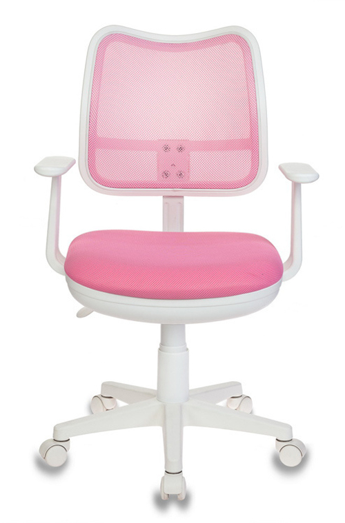 Кресло детское Бюрократ Ch-W797 розовый сиденье розовый TW-13A сетка/ткань крестов. пластик пластик белый