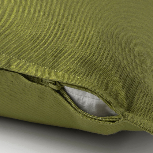 Чехол на подушку IKEA GURLI (ГУРЛИ), Оливковый, 65x65 см