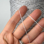 LINETTE PAILLETES - 80% лен, 20% п/а, микропайетки 2мм, ; 450м\100гр; цвет: серый светлый, пайетки серебро