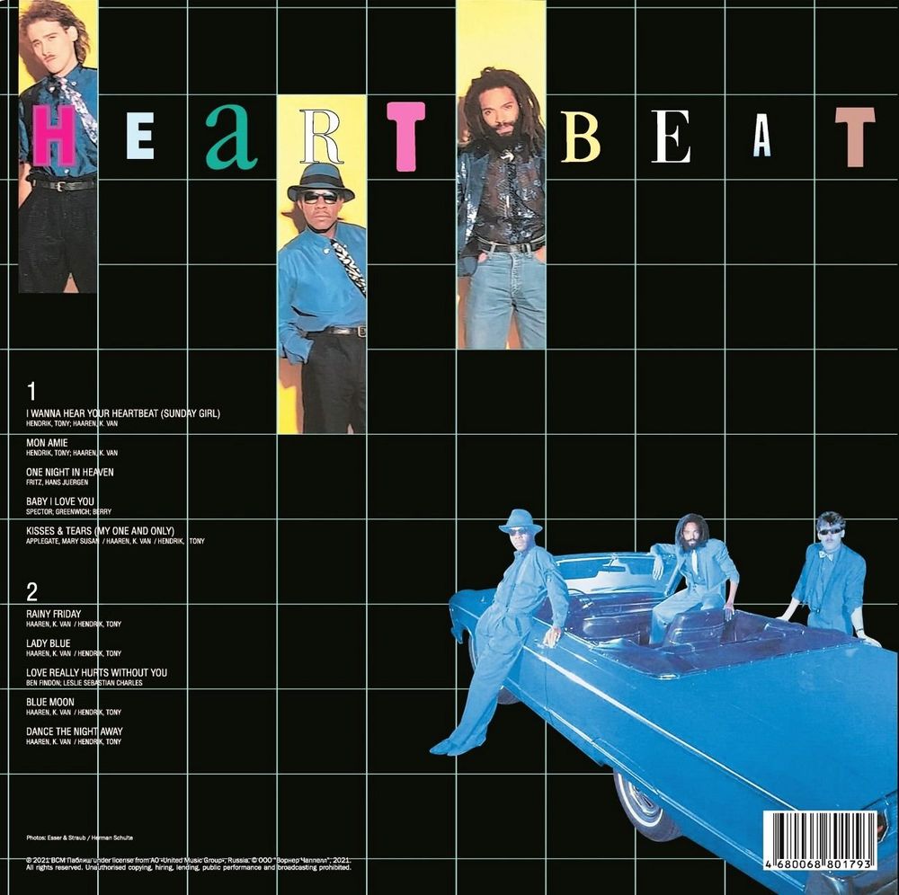 Bad Boys Blue - Heart Beat (LP, Blue). Новая запечатанная виниловая пластинка + ПОДАРОК