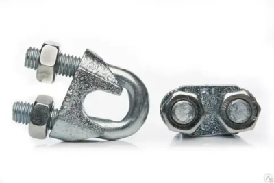 Зажим 3 мм для троса 10 шт, крепление для троса из оцинкованной стали