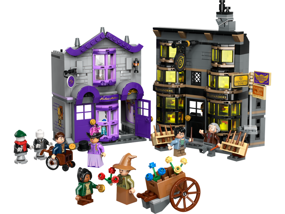 Конструктор LEGO Harry Potter 76439 Лавка Олливандера и Мадам Малкин, лего гарри поттер, Косой переулок, волшебные магазины, фигурки героев, оригинал LEGO, подарок детям