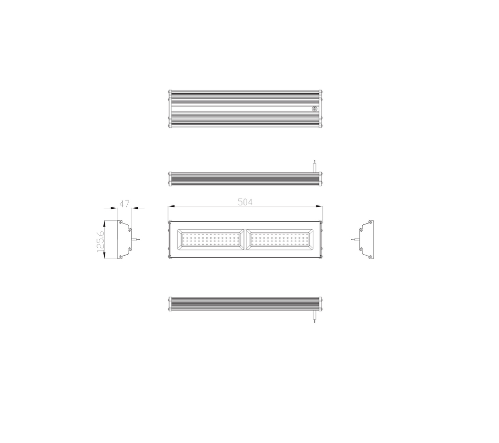 Светильник LED ДСП для высоких пролетов IP65 100Вт 10500Лм 5000К КСС Д IC SPP-403 ЭРА Б0046672