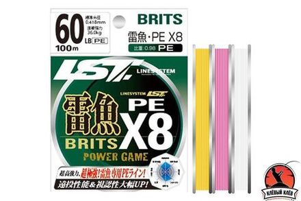 Шнур LINESYSTEM Raigyo Britz PE X8 Yellow 60LB (100m)
