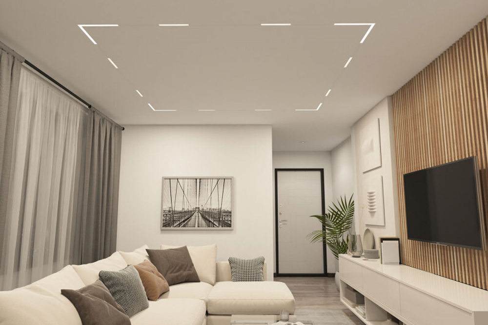 DK8014-WH Угловой светильник SMART LINEAR ANGLE 18W DIM 3000K-6000K, белый