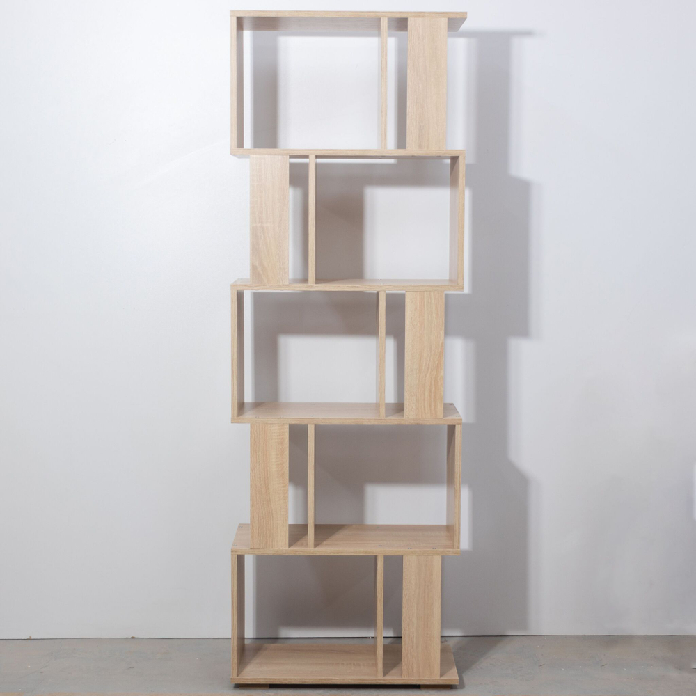 Стеллаж напольный Фаллет 5 полок 60х30х177 см, дуб сонома