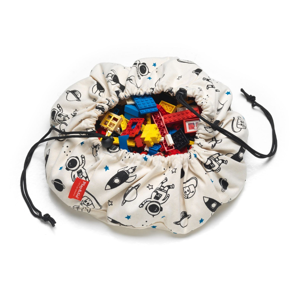 2 в 1: мини-мешок для хранения игрушек и игровой коврик Play&Go Космос