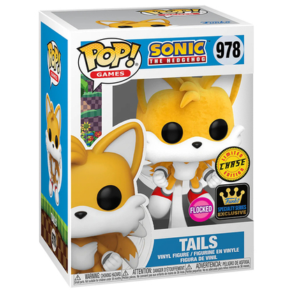 Фигурка Funko POP! Games Sonic the Hedgehog Tails (Flying) (FL) Chase SS (Exc) (978)