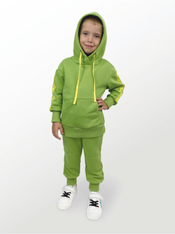 Брюки для детей, модель №2 (джоггеры), рост 98 см, зеленые