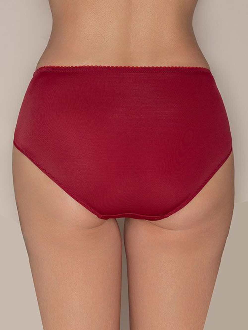 Трусы-слипы с завышенной линией талии Allure (Размер: 44) (Цвет: синий с бежевым)