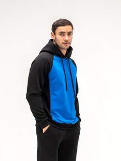 Костюм мужской спортивный. Синий/черный