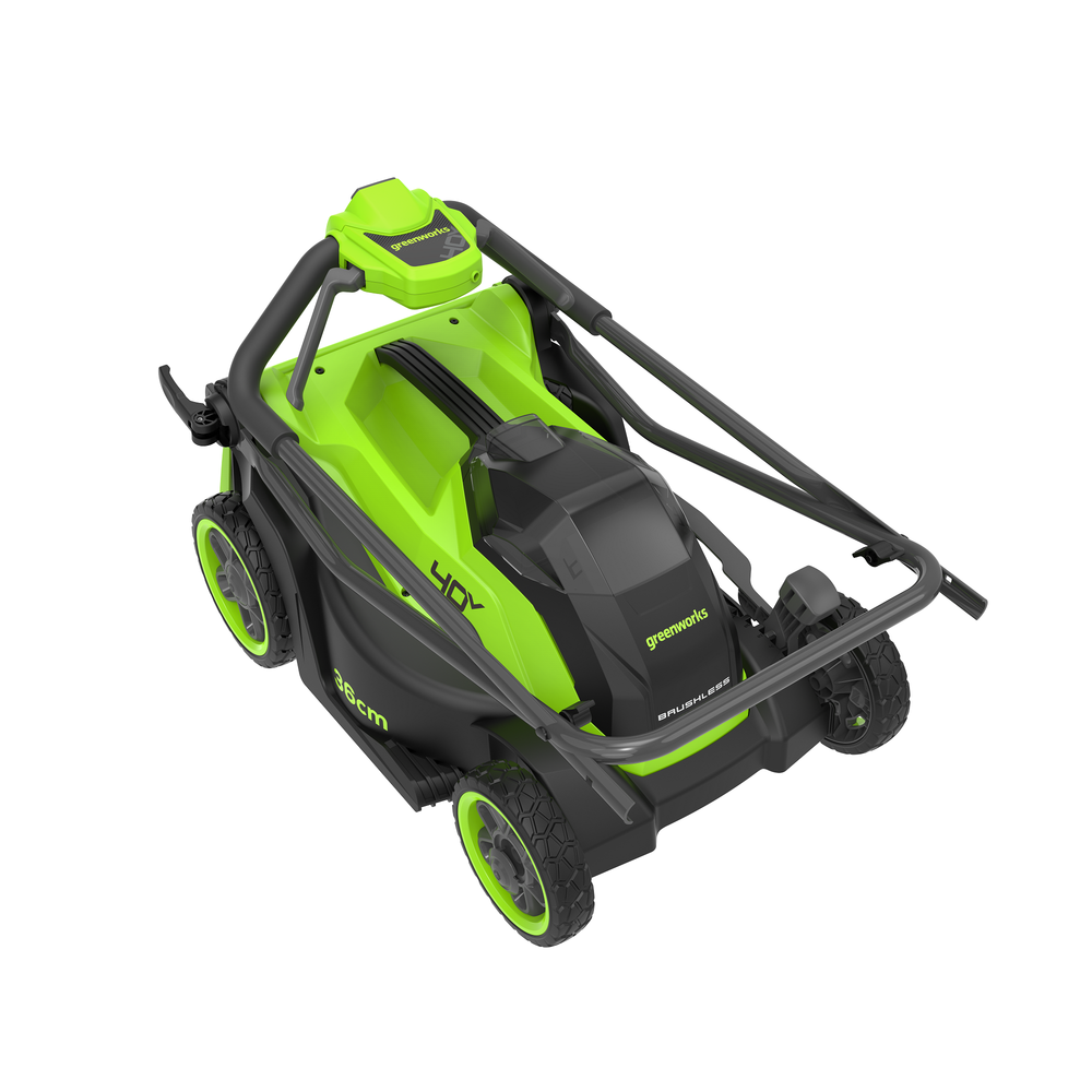 Газонокосилка аккумуляторная Greenworks GD40LM361, 40V, 36 см, бесщеточная, c 1хАКБ 4Ач и ЗУ