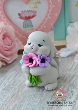 Силиконовая форма Зайчик Лютик