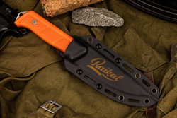 Туристический нож Baikal D2 StoneWash Kydex, G10 Orange