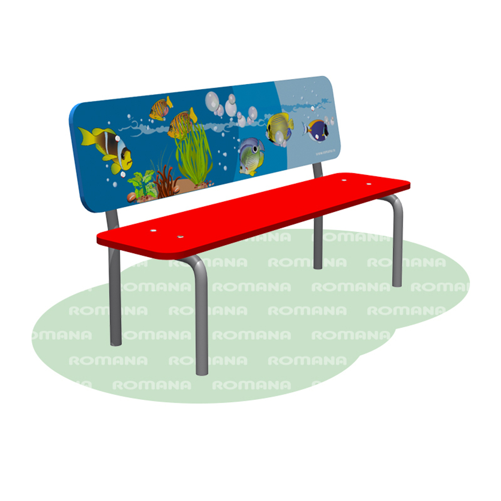 Скамья детская с рисунком «Море» Romana 302.09.00-04