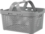 "STOCKHOLM" Корзина для хранения с ручками 5л, 26х19,2х13,7см, цв.серый шторм