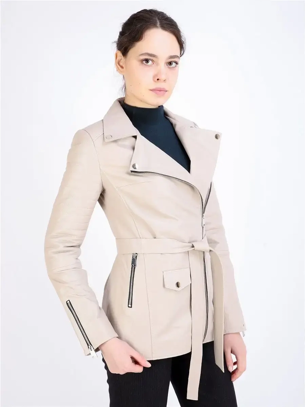 Женская кожаная куртка/натуральная кожа/косуха/Турция