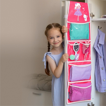 Кармашки для детского сада на липучке. Принцесса