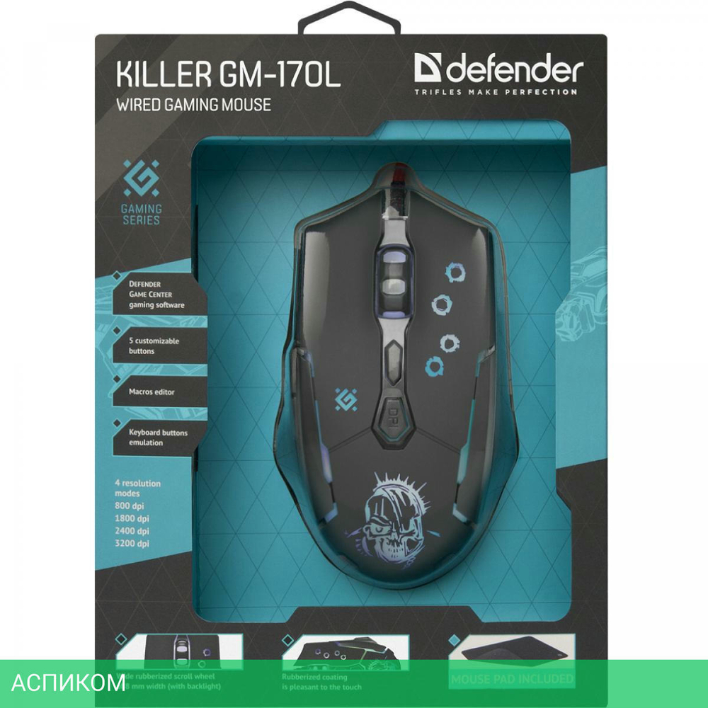 Мышь Defender Killer GM-170L (52170)