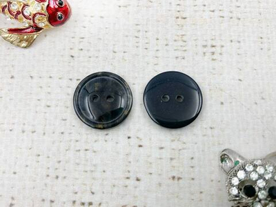 Пуговицы, d 1,8 см, 2 прокола, чёрный