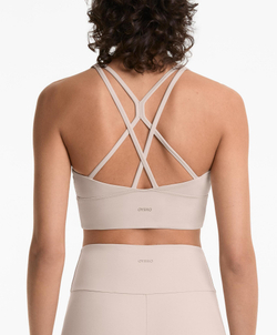 Oysho Спортивный бюстгальтер с бретелями на спине, серый