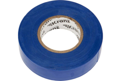 Профессиональная изолента ПВХ KRANZ 0,18х19 мм, 20 м, синяя KR-09-2805