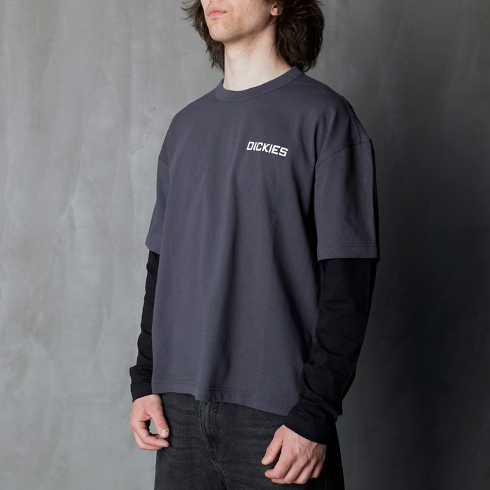 Лонгслив Dickies Payson 2-in-1 Let T-shirt артикул:DK0A88JFBLK1 - купить в магазине Дайс