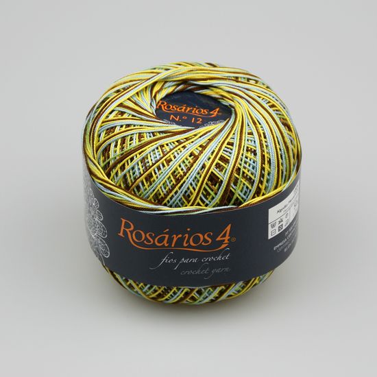 Пряжа ROSARIOS 4 Хлопок мерсеризованный принт № 12 (100% мерсеризованный хлопок)