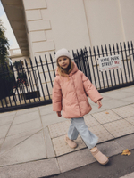 Куртка утепленная с капюшоном для девочки Next E25-188, Персиковый