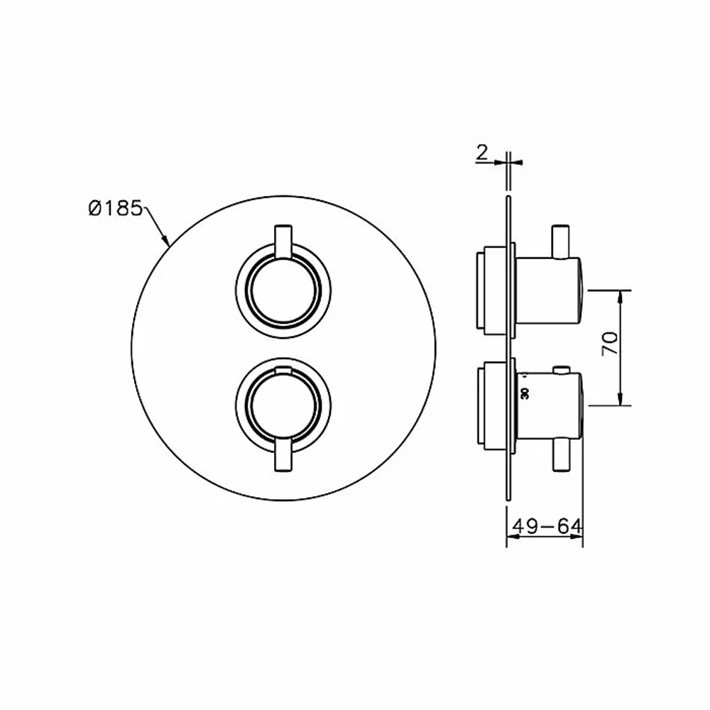 Смеситель для душа Cisal LESS NEW LN01820021 хром