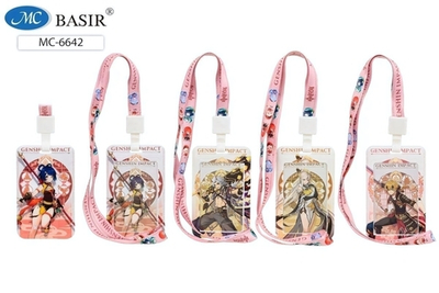 Бейджи для проп., проезд 11*6,8 см. пластмасса с рис. зажим лента "Аниме" (Basir)