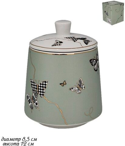 Lenardi 133-106 Сахарница 500 мл Butterfly в под.уп.(х24)Фарфор