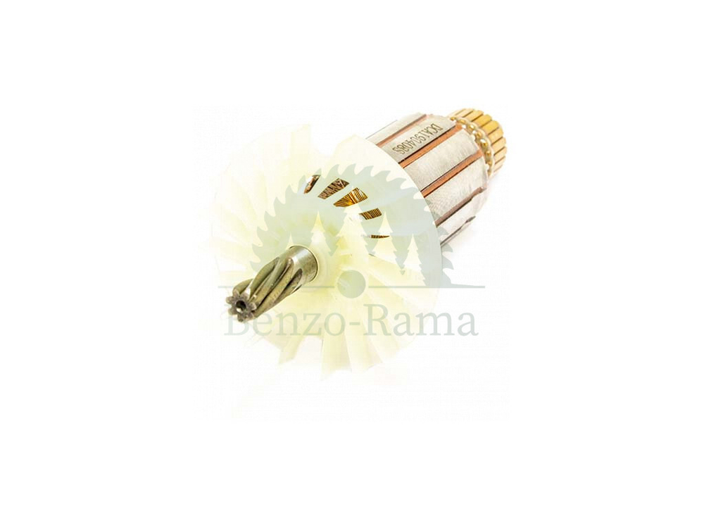 Ротор (якорь) для перфоратора Bosch GBH 2-26DRE L-152 mm, D-35 mm, 7 зубьев наклон влево