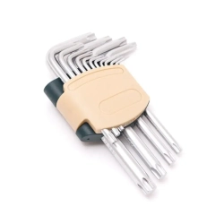 Набор ключей TORX Г-образных, 15пр.(Т6, T7, T8, T9, Т10, Т15, Т20, Т25, Т27, Т30, Т40, Т45, Т50, Т55, Т60)в пластиковом держателе RockForce##Rock FORCE RF-5151