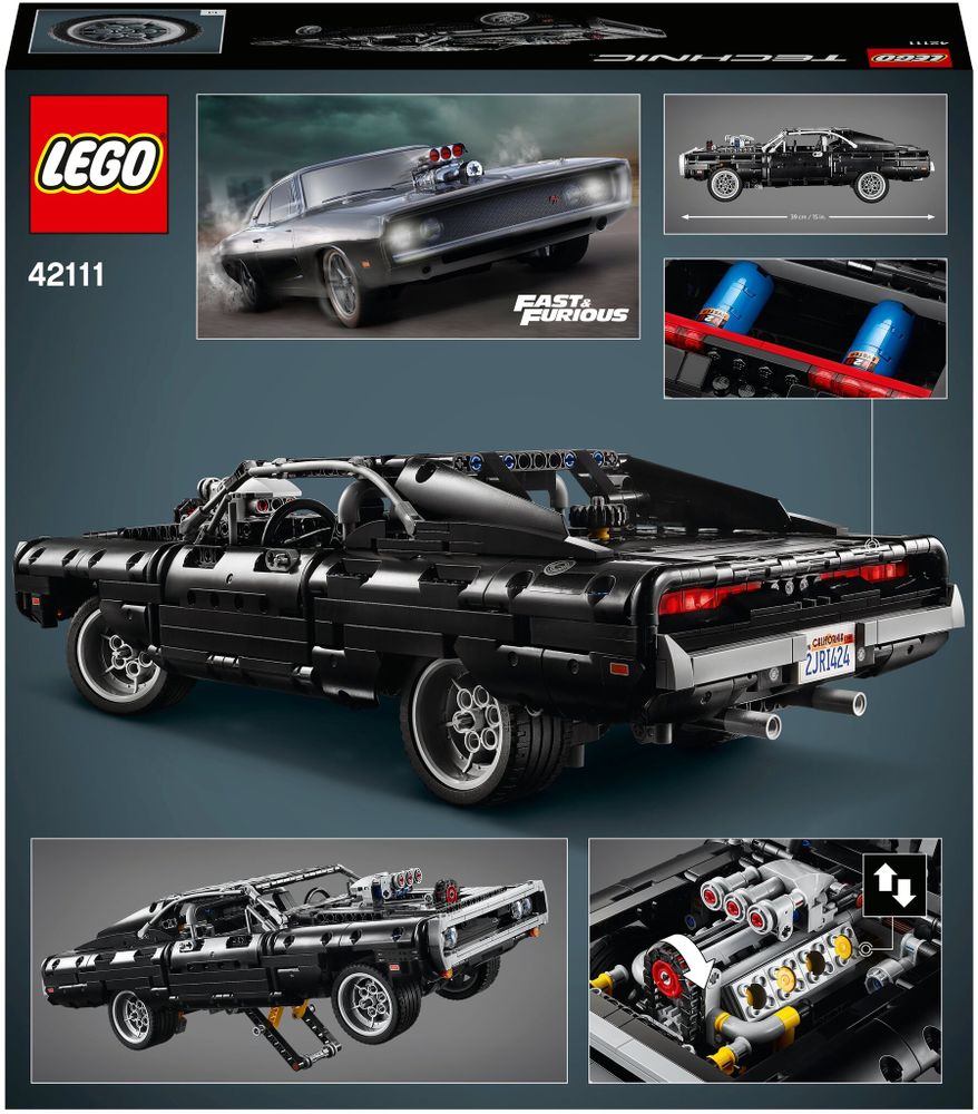 Конструктор LEGO Technic 42111 Dodge Charger Доминика Торетто