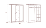 ЕКАТЕРИНА Шкаф плательный 3-дв.