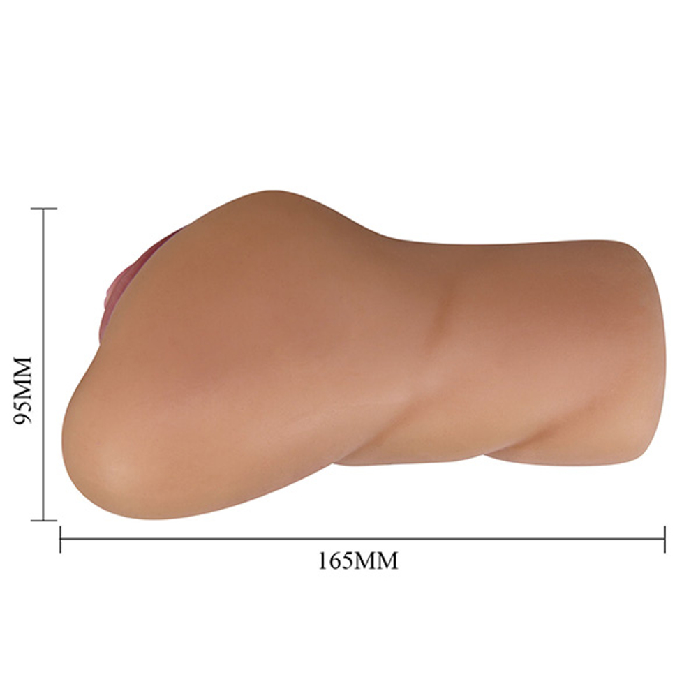 Коричневый мастурбатор-вагина 16,5см Pretty Love Crazy Bull Eliana Realistic Pussy BM-009235N-1