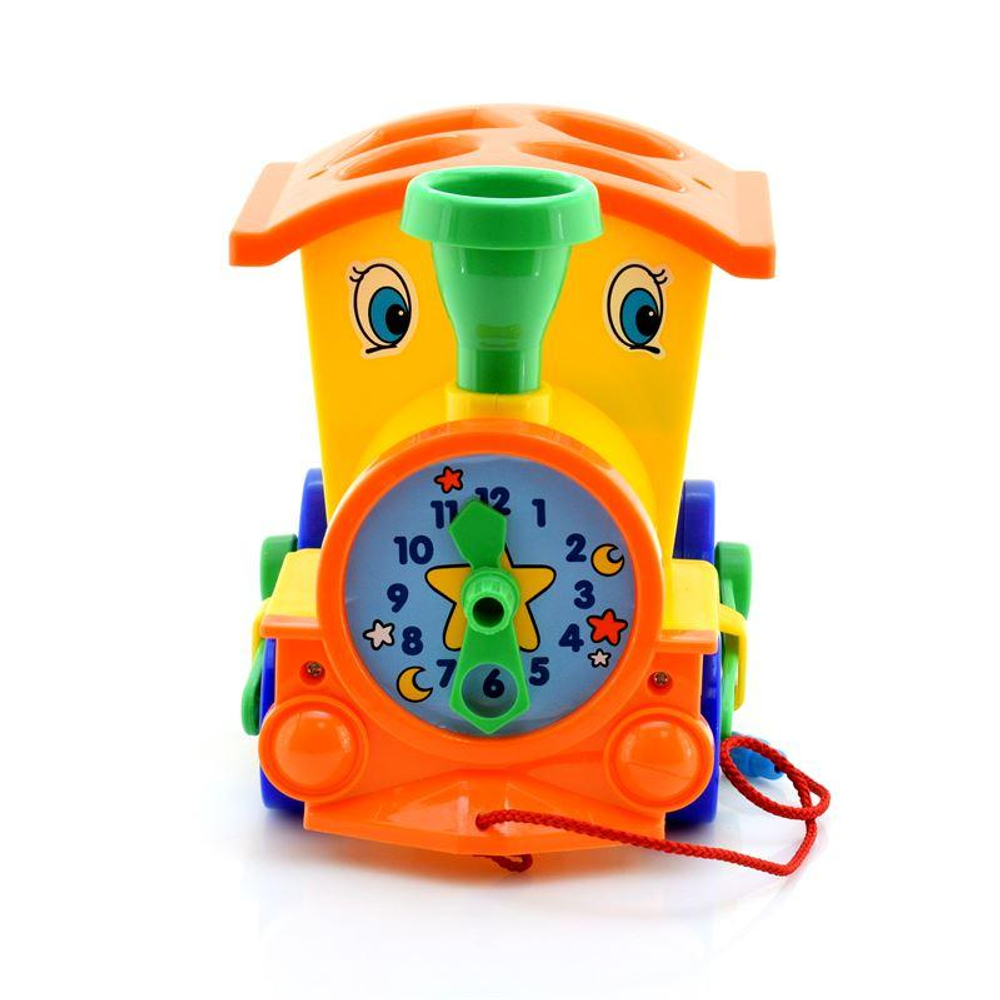 Каталка занимательный паровоз сетка (Полесье)