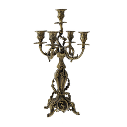 Bello De Bronze Канделябр Голфино 5-ти рожковый, антик