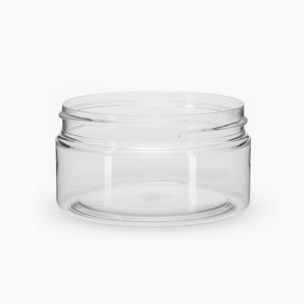 Комплект: Банка ПЭТ 200 мл (89) прозрачная с отсекателем и черной крышкой