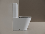 Унитаз напольный Ceramica Nova Highlight CN1802T-B/CN1802T-T белый, безободковый, с крышкой микролифт, слив торнадо