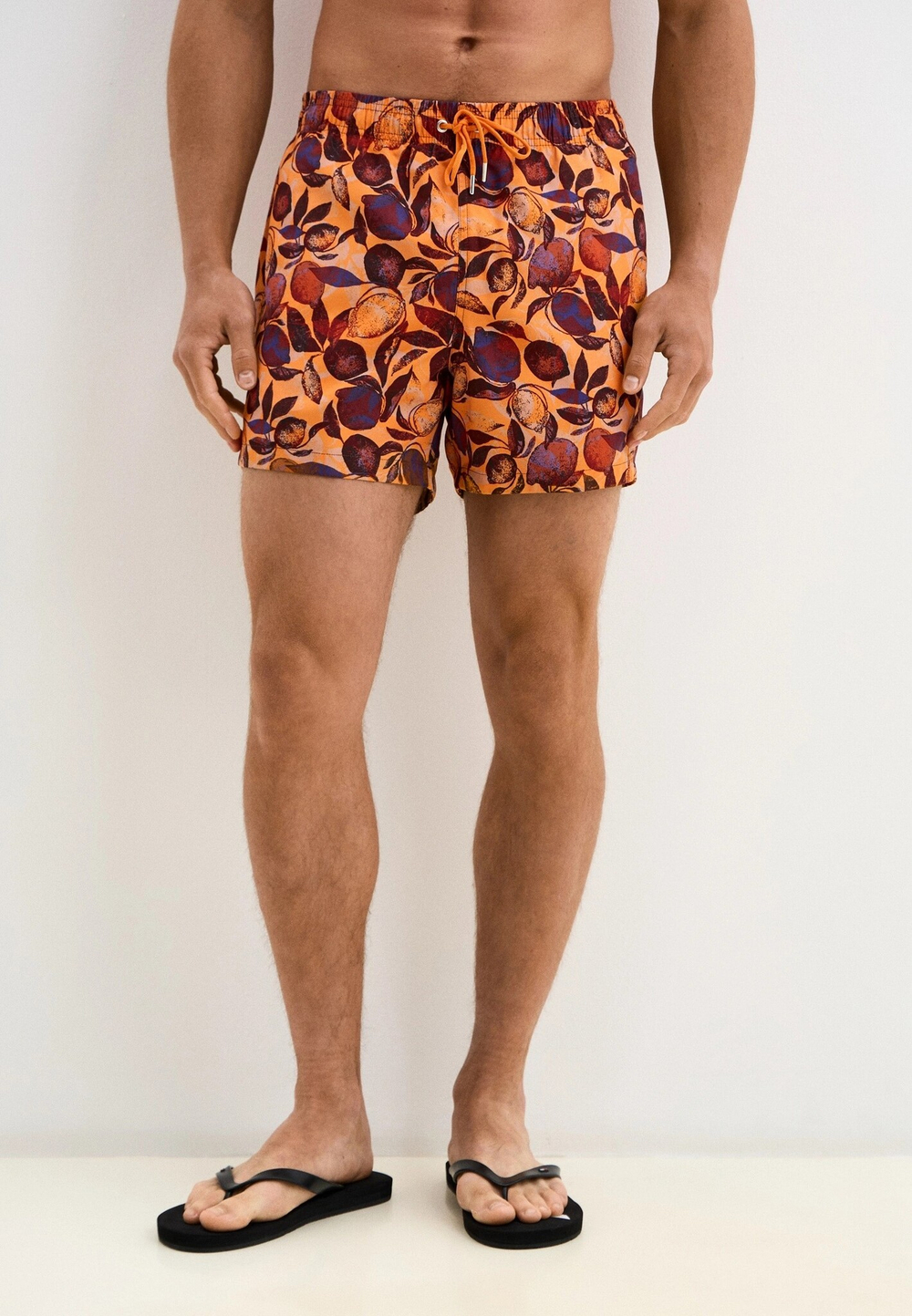 Мужские пляжные шорты оранжевый