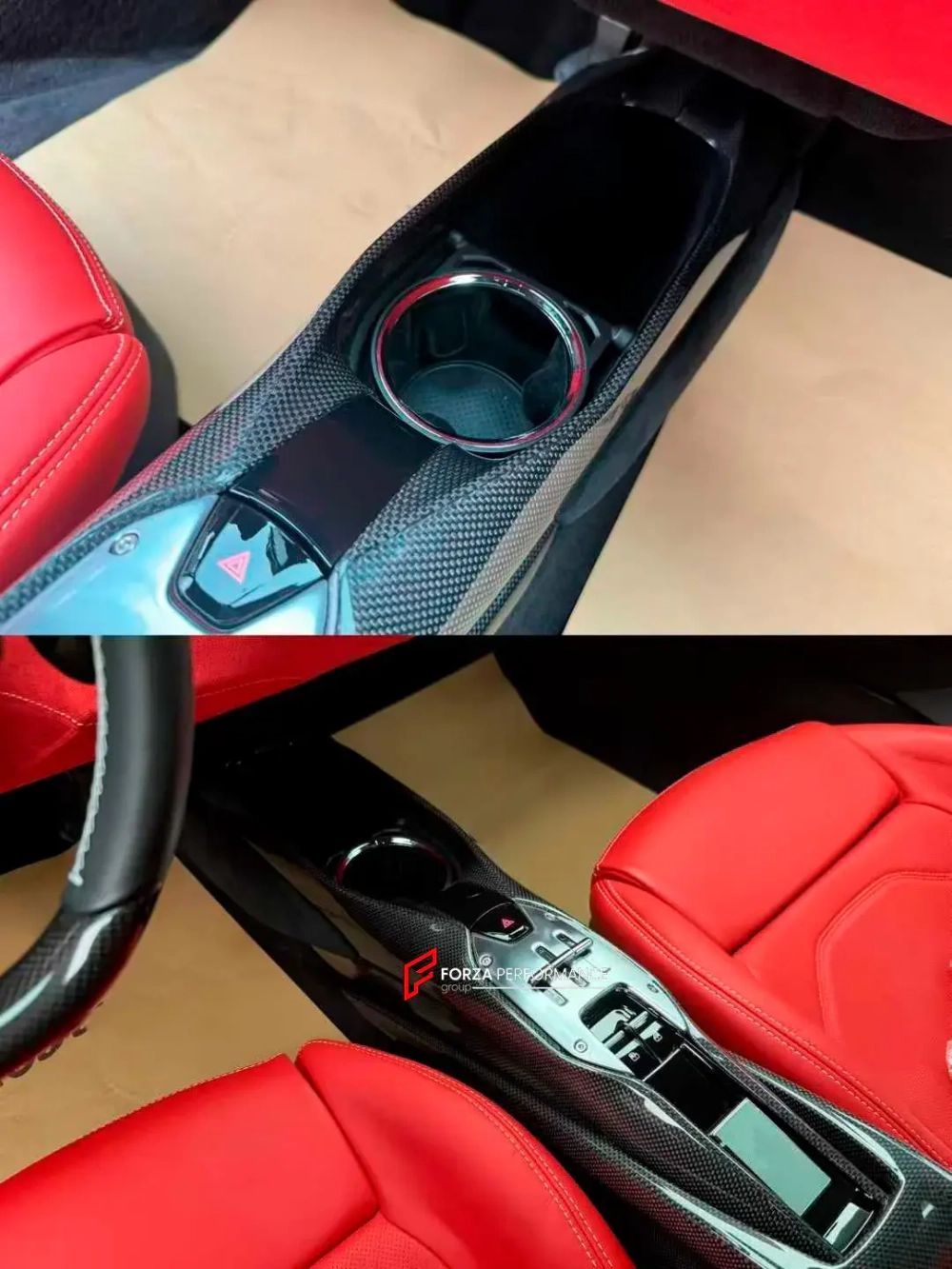 Карбоновый интерьерный комплект на замену для Ferrari 296 GTS GTB Феррари