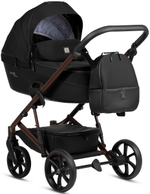 Детская коляска Tutis Viva 6 Plus Essential 3 в 1 с автокреслом Elo Lux EduSky Black 1612070 Caviar