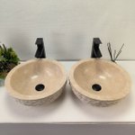 Раковина из мрамора ПАРА! Bowl Cream Marmo BM-62908 40*40*15 98