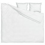 Комплект постельного белья IKEA SILVERTISTEL (СИЛВЕРТИСТЕЛ), Двуспальный, Белый, 240x220, 50x80 см
