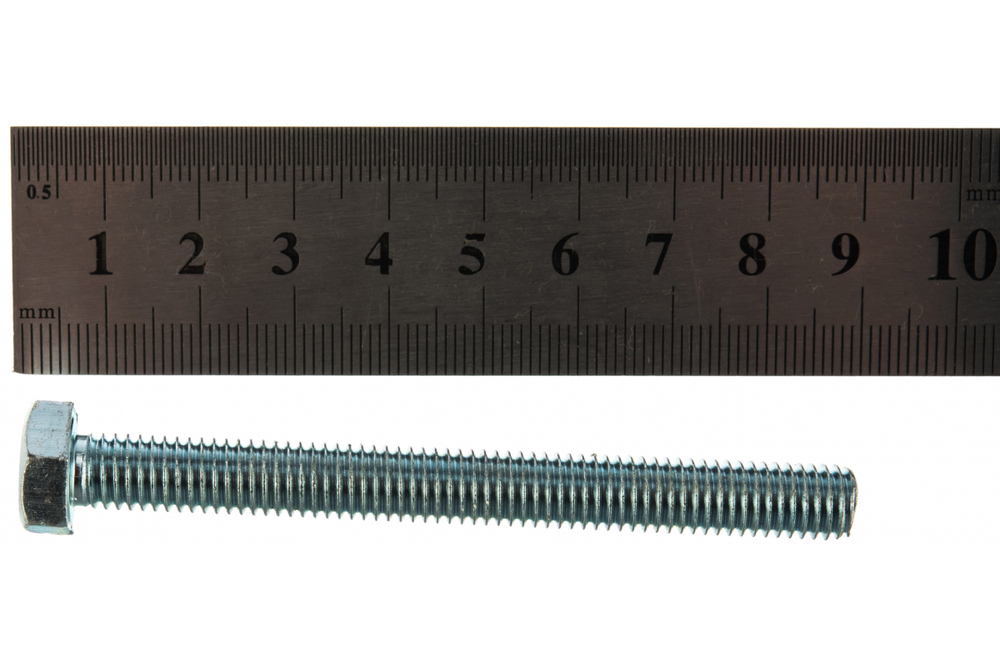 БОЛТ СТРОЙБАТ ОЦИНКОВАННЫЙ DIN 933М 8Х80 2ШТ